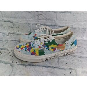 Vans Save Our Planet Shoes Mens Size 6.5 Multicolor World Map Low Top 507452 s16